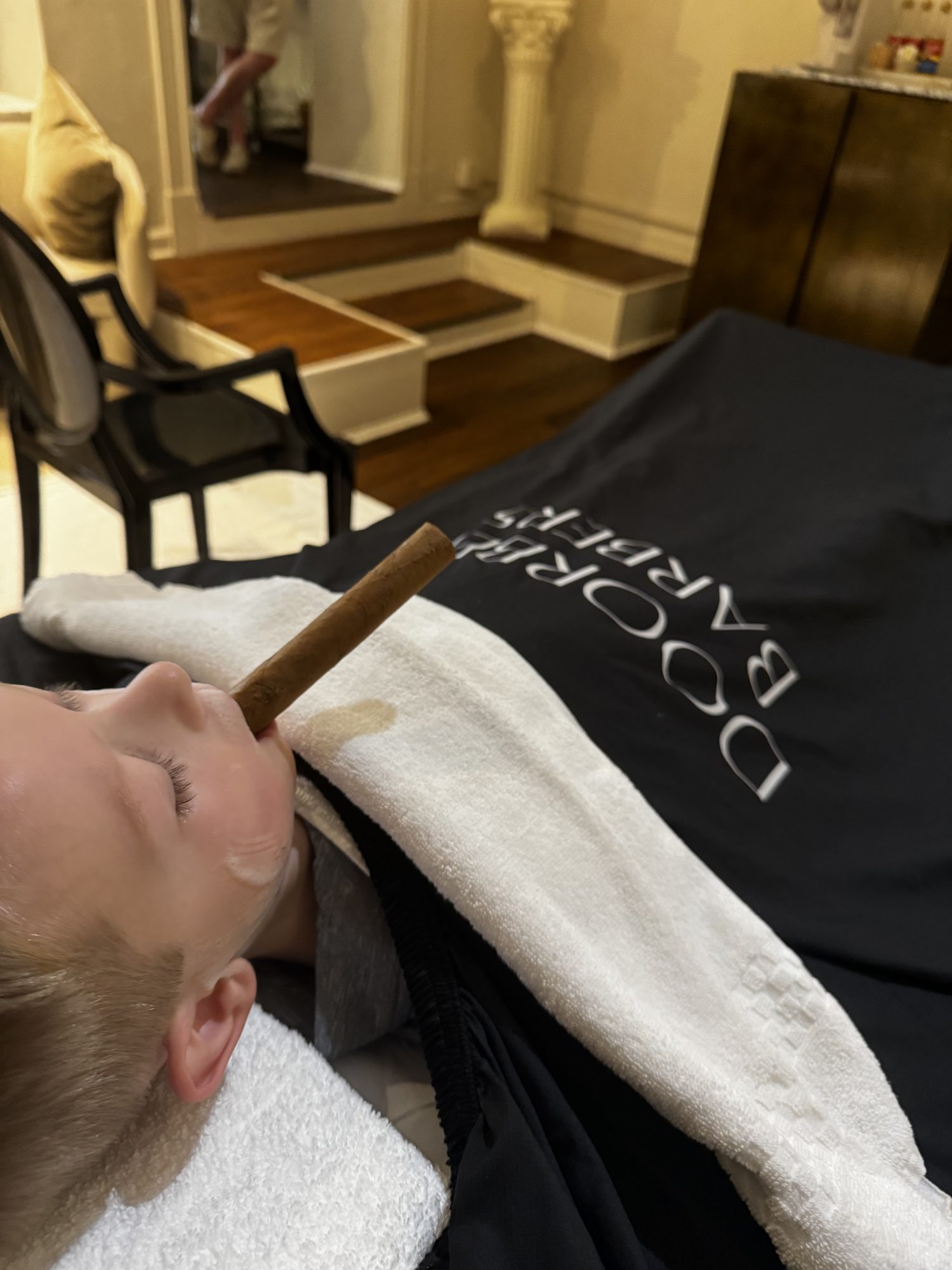 Straight razor shave